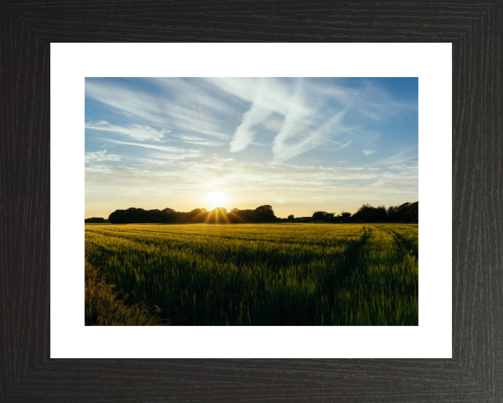 Sunset at Preesall Lancashire Photo Print - Canvas - Framed Photo Print - Hampshire Prints