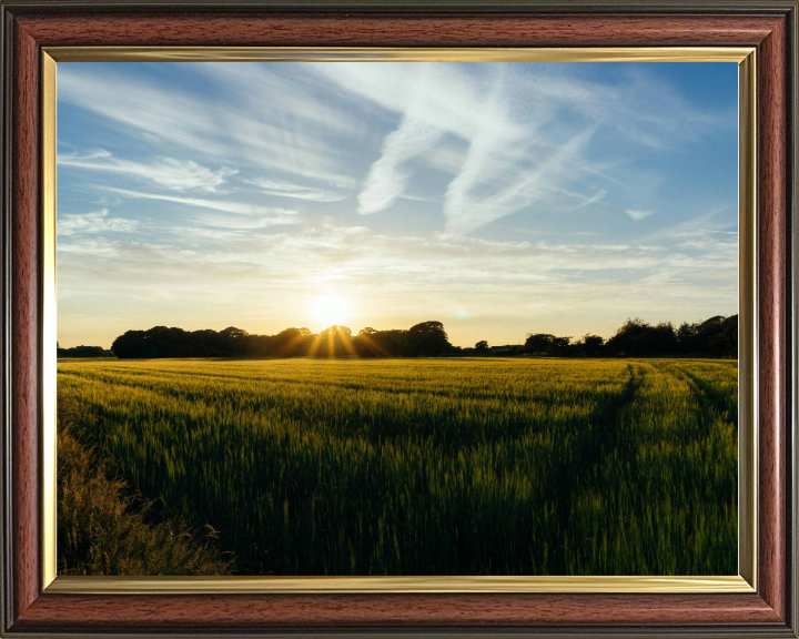 Sunset at Preesall Lancashire Photo Print - Canvas - Framed Photo Print - Hampshire Prints