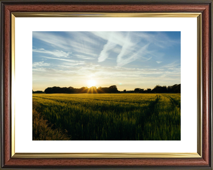 Sunset at Preesall Lancashire Photo Print - Canvas - Framed Photo Print - Hampshire Prints