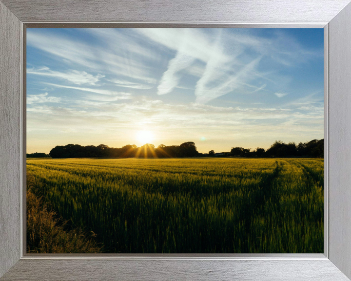 Sunset at Preesall Lancashire Photo Print - Canvas - Framed Photo Print - Hampshire Prints