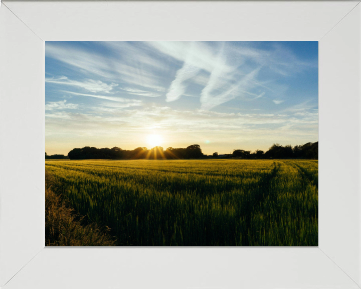 Sunset at Preesall Lancashire Photo Print - Canvas - Framed Photo Print - Hampshire Prints