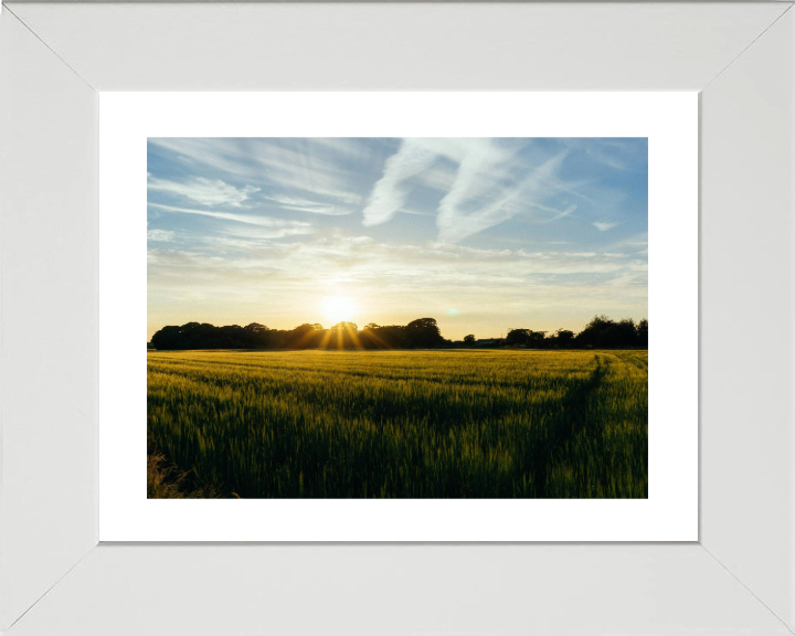 Sunset at Preesall Lancashire Photo Print - Canvas - Framed Photo Print - Hampshire Prints