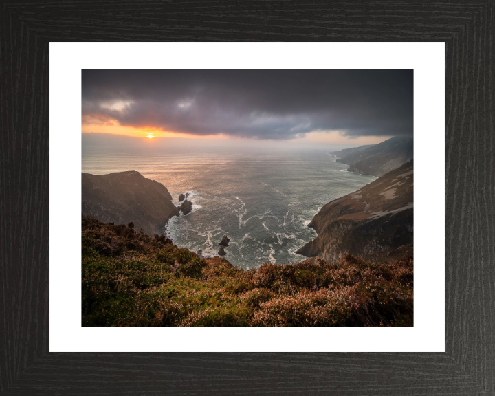 sunset at Slieve League donegal Ireland Photo Print - Canvas - Framed Photo Print - Hampshire Prints