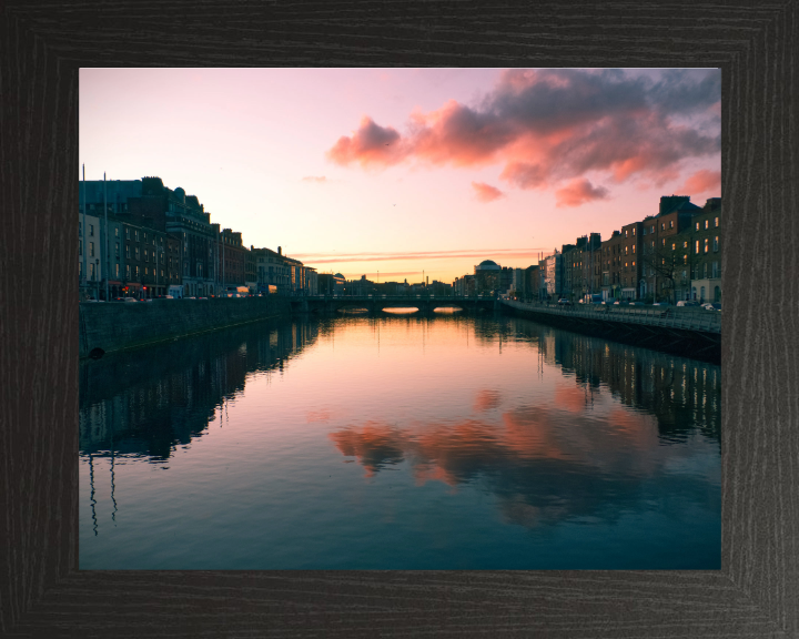 Dublin Ireland at sunset Photo Print - Canvas - Framed Photo Print - Hampshire Prints