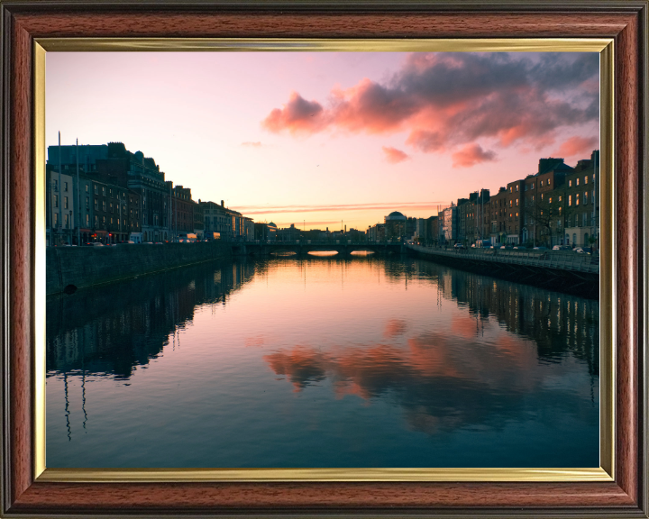 Dublin Ireland at sunset Photo Print - Canvas - Framed Photo Print - Hampshire Prints