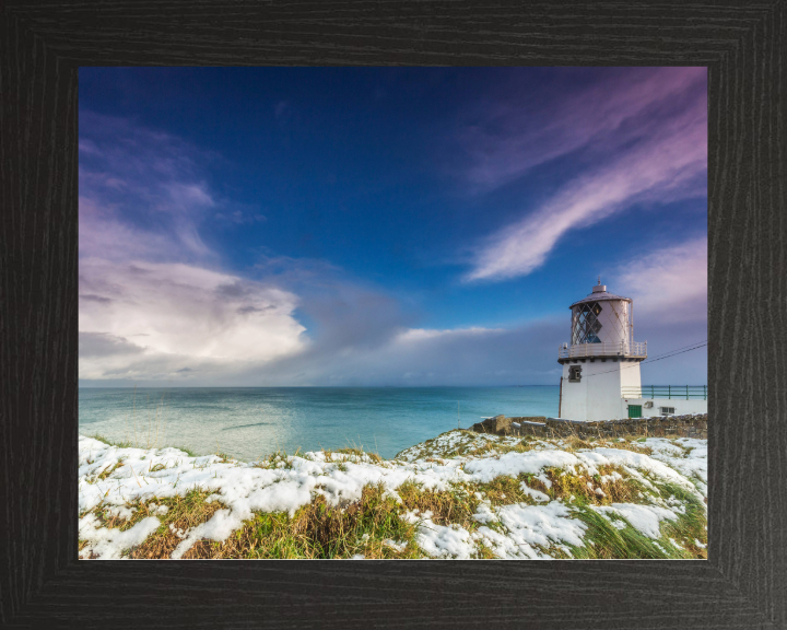 Blackhead Lighthouse County Antrim Northern Ireland in winter Photo Print - Canvas - Framed Photo Print - Hampshire Prints