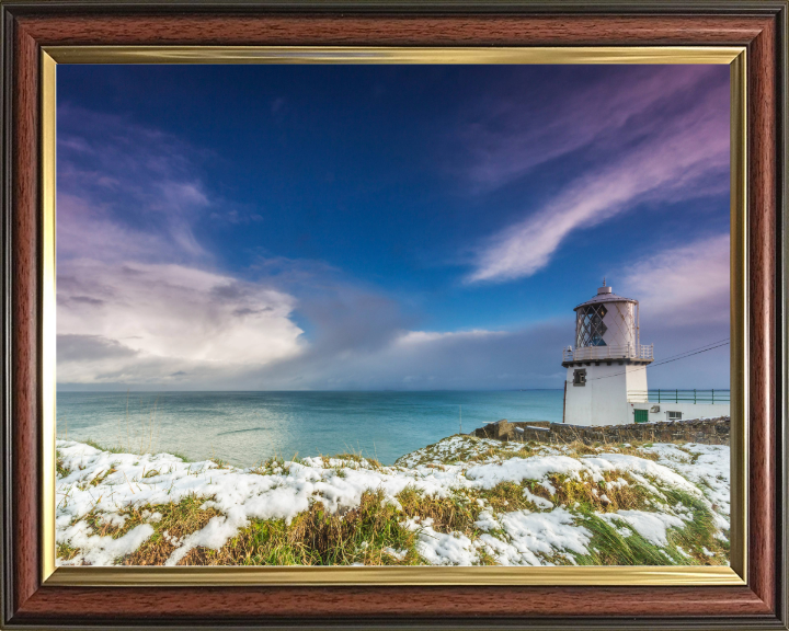 Blackhead Lighthouse County Antrim Northern Ireland in winter Photo Print - Canvas - Framed Photo Print - Hampshire Prints