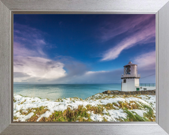 Blackhead Lighthouse County Antrim Northern Ireland in winter Photo Print - Canvas - Framed Photo Print - Hampshire Prints