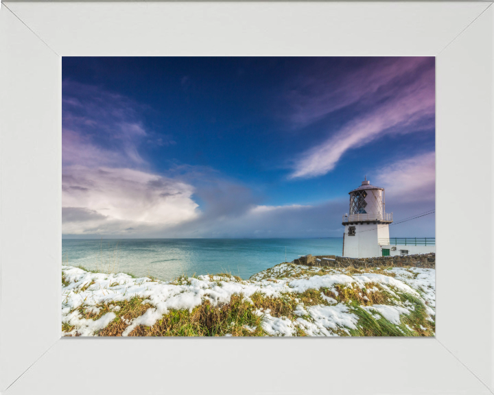 Blackhead Lighthouse County Antrim Northern Ireland in winter Photo Print - Canvas - Framed Photo Print - Hampshire Prints