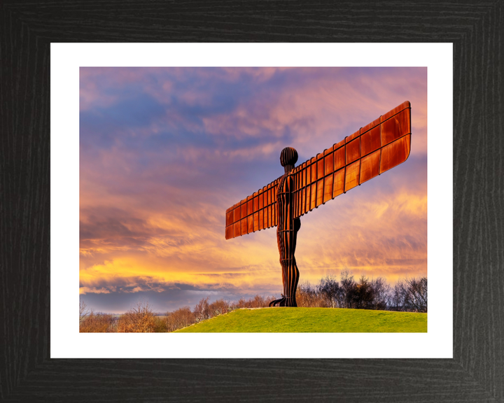 Angel of the North Gateshead at sunset Photo Print - Canvas - Framed Photo Print - Hampshire Prints