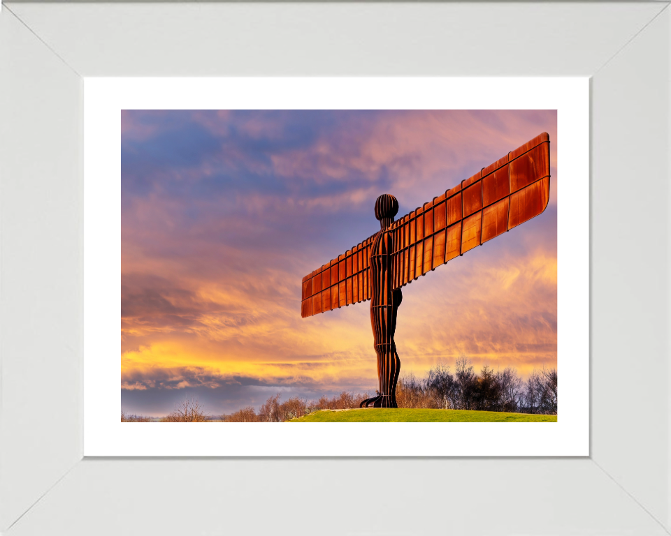 Angel of the North Gateshead at sunset Photo Print - Canvas - Framed Photo Print - Hampshire Prints