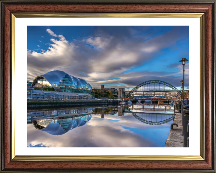 Sage Gateshead & Tyne Bridge Photo Print - Canvas - Framed Photo Print - Hampshire Prints