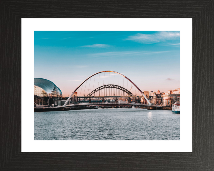 Tyne bridge Newcastle at sunset Photo Print - Canvas - Framed Photo Print - Hampshire Prints