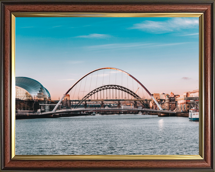 Tyne bridge Newcastle at sunset Photo Print - Canvas - Framed Photo Print - Hampshire Prints