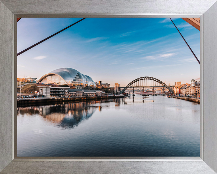 tyne bridge reflections Newcastle Photo Print - Canvas - Framed Photo Print - Hampshire Prints