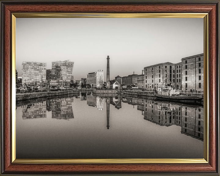 Liverpool docks in black and white Photo Print - Canvas - Framed Photo Print - Hampshire Prints