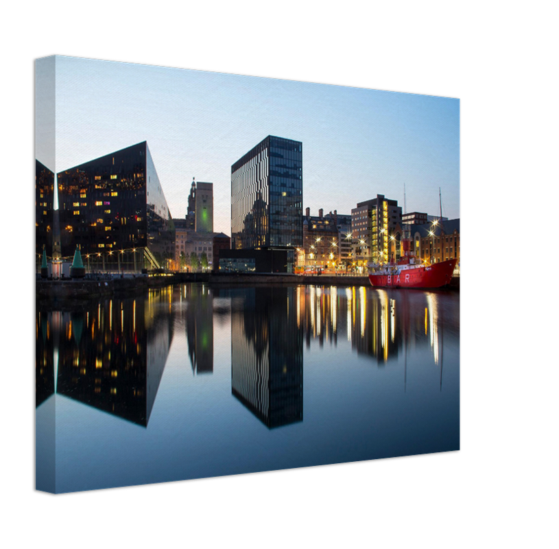 Liverpool albert dock reflections Photo Print - Canvas - Framed Photo Print - Hampshire Prints