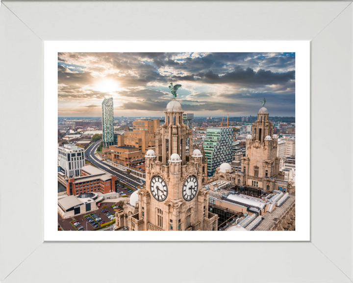 Royal Liver Building in Liverpool Photo Print - Canvas - Framed Photo Print - Hampshire Prints