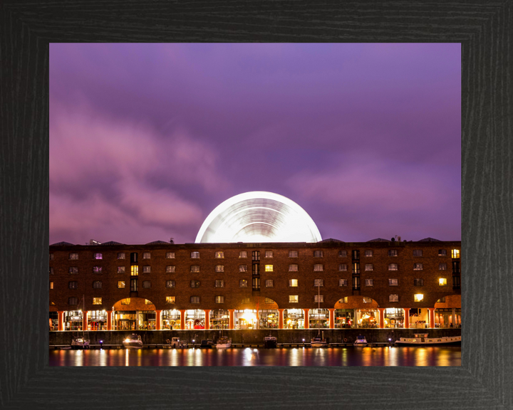 Albert dock Liverpool at dusk Photo Print - Canvas - Framed Photo Print - Hampshire Prints