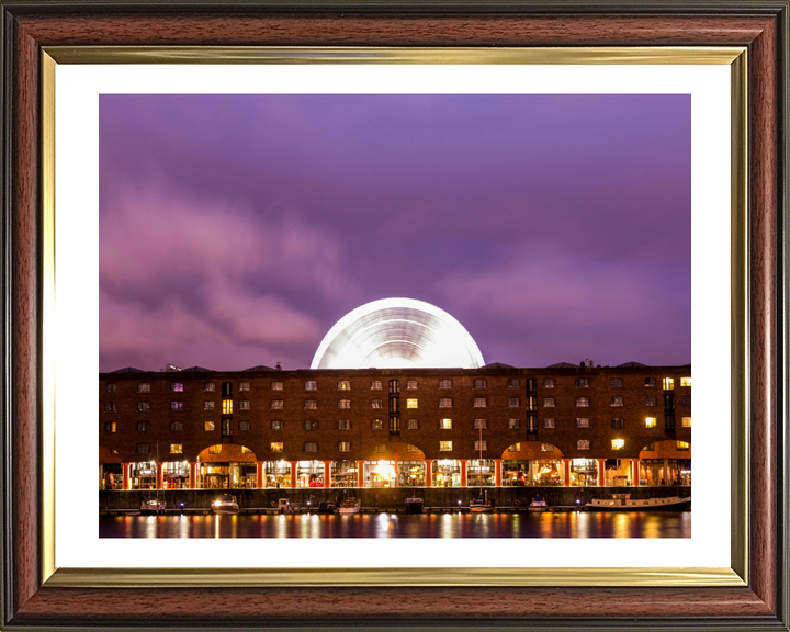 Albert dock Liverpool at dusk Photo Print - Canvas - Framed Photo Print - Hampshire Prints