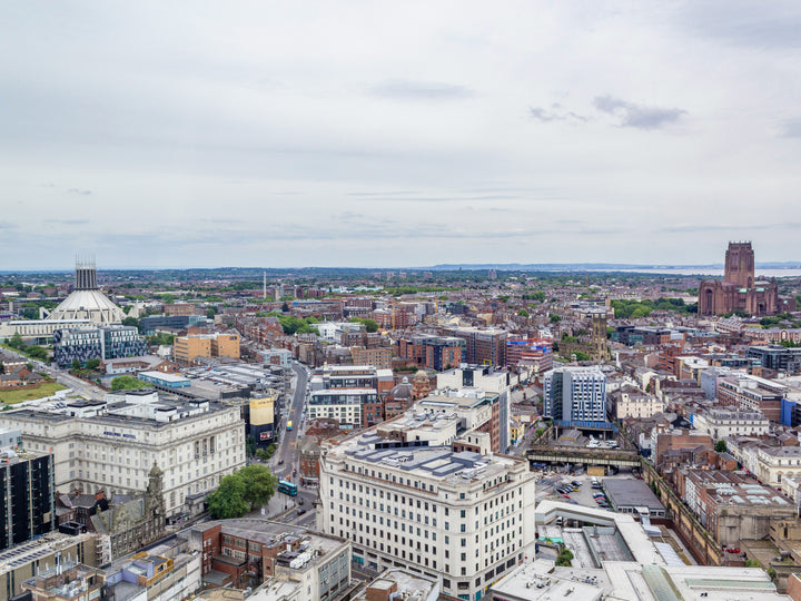 Liverpool skyline in spring Photo Print - Canvas - Framed Photo Print - Hampshire Prints