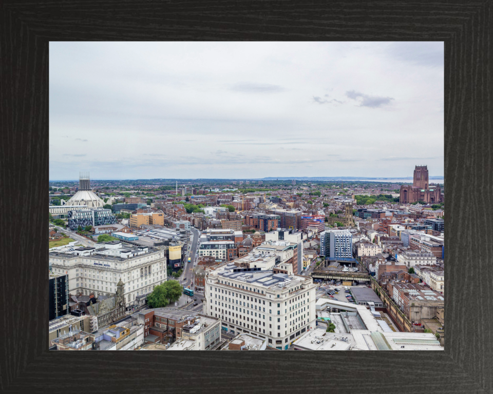 Liverpool skyline in spring Photo Print - Canvas - Framed Photo Print - Hampshire Prints