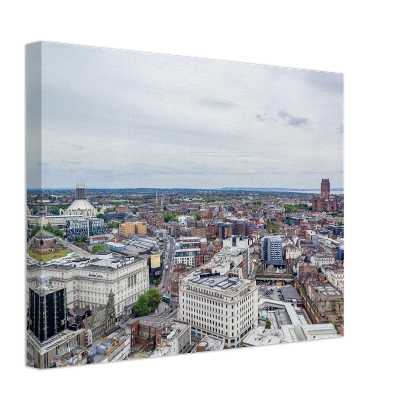 Liverpool skyline in spring Photo Print - Canvas - Framed Photo Print - Hampshire Prints