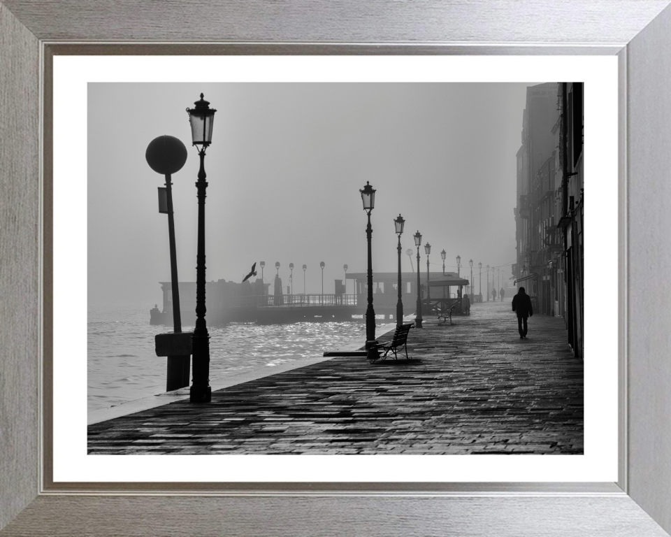 Venice Italy black and white Photo Print - Canvas - Framed Photo Print - Hampshire Prints