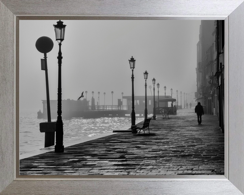 Venice Italy black and white Photo Print - Canvas - Framed Photo Print - Hampshire Prints