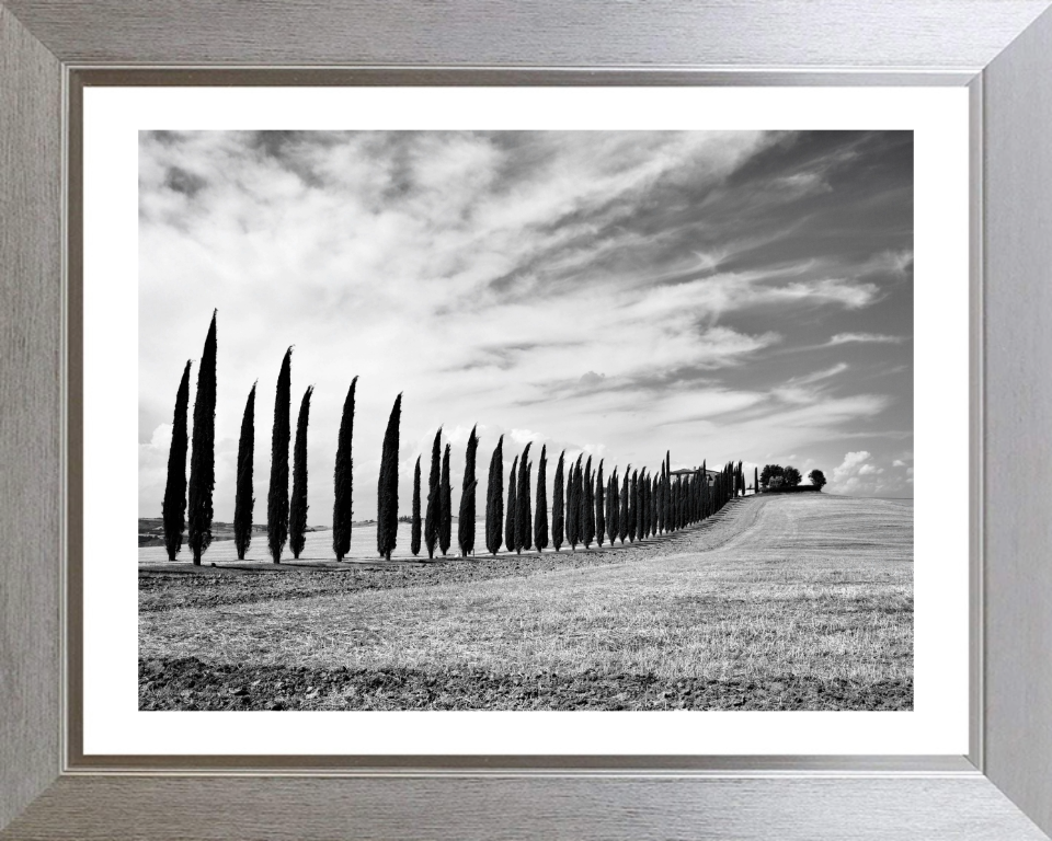 Tuscany Italy black and white Photo Print - Canvas - Framed Photo Print - Hampshire Prints