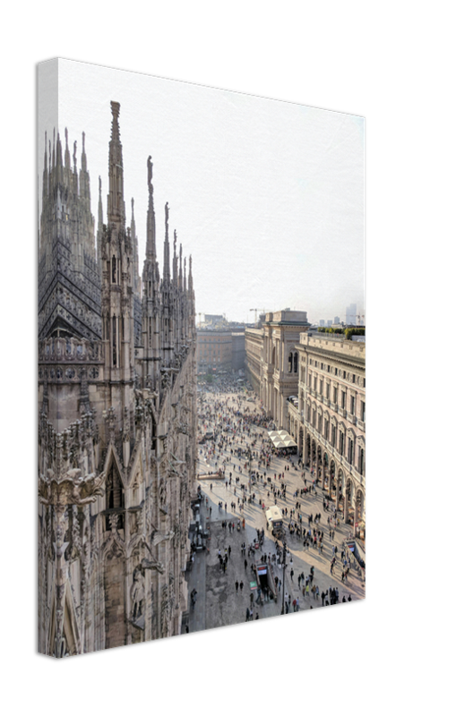 Piazza del Duomo Milan Italy Photo Print - Canvas - Framed Photo Print