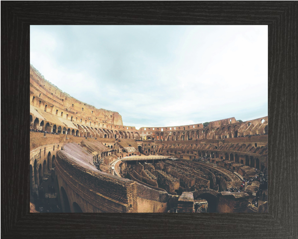 Inside the Colosseum Rome Italy  Photo Print - Canvas - Framed Photo Print - Hampshire Prints