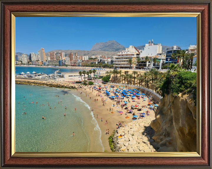 Benidorm Beach Spain Photo Print - Canvas - Framed Photo Print