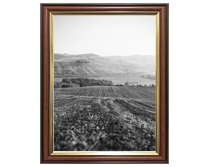 San Quirico d'Orcia Italy in black and white Photo Print - Canvas - Framed Photo Print
