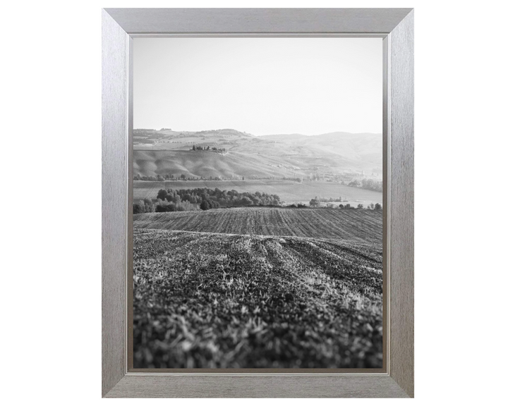 San Quirico d'Orcia Italy in black and white Photo Print - Canvas - Framed Photo Print