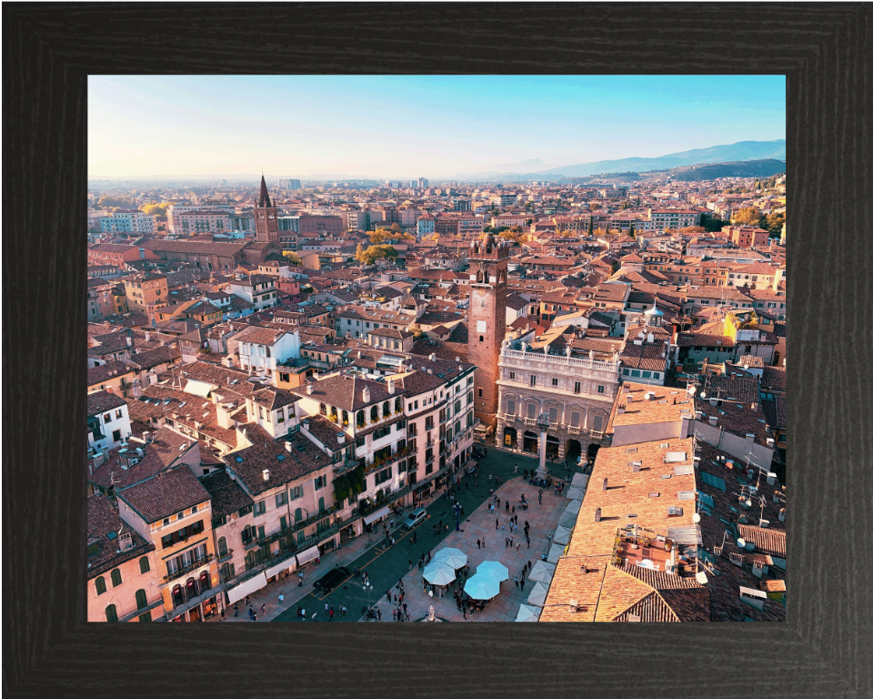 Verona Italy from above Photo Print - Canvas - Framed Photo Print - Hampshire Prints