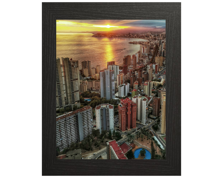 Torre Lúgano Calle de Viena Benidorm Spain  Photo Print - Canvas - Framed Photo Print - Hampshire Prints