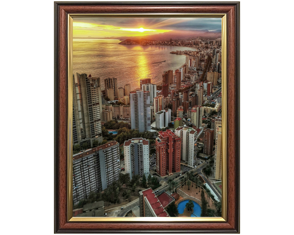 Torre Lúgano Calle de Viena Benidorm Spain  Photo Print - Canvas - Framed Photo Print - Hampshire Prints