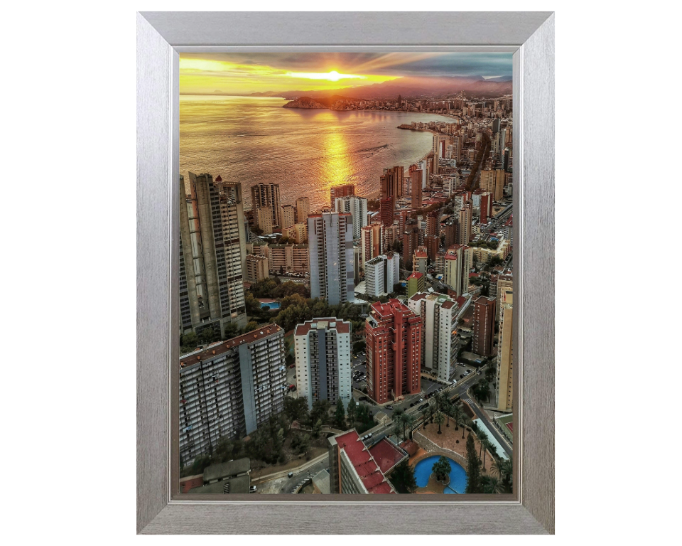 Torre Lúgano Calle de Viena Benidorm Spain  Photo Print - Canvas - Framed Photo Print - Hampshire Prints