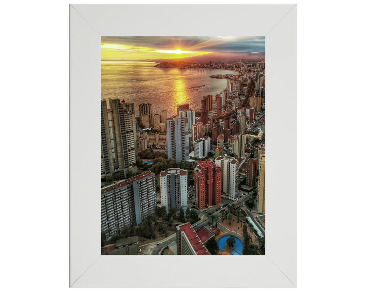 Torre Lúgano Calle de Viena Benidorm Spain  Photo Print - Canvas - Framed Photo Print - Hampshire Prints