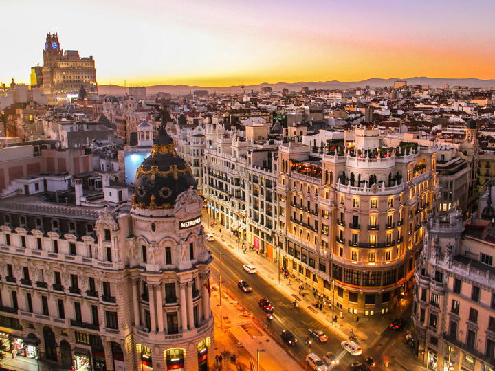 Calle Gran Vía Madrid Spain Photo Print - Canvas - Framed Photo Print