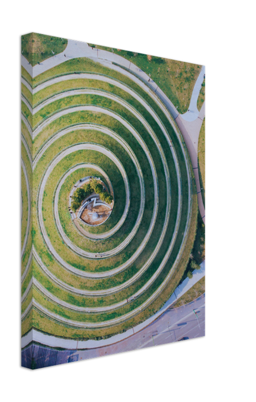 Portello park Milan Italy from above Photo Print - Canvas - Framed Photo Print