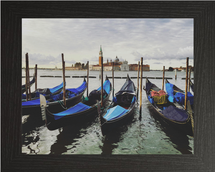 Gondolas Venice Italy Photo Print - Canvas - Framed Photo Print - Hampshire Prints