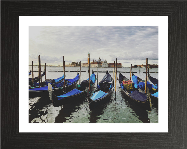 Gondolas Venice Italy Photo Print - Canvas - Framed Photo Print - Hampshire Prints