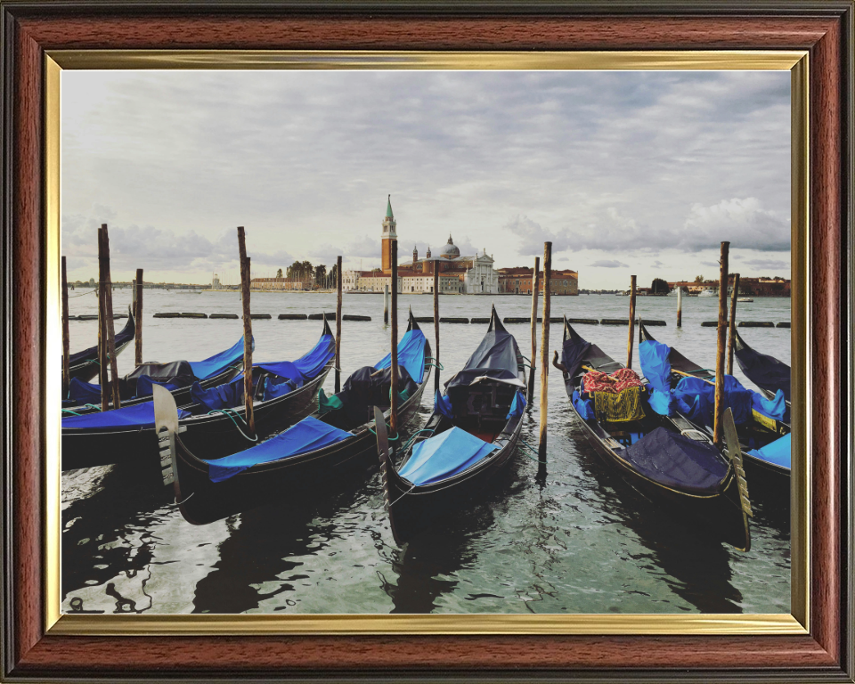 Gondolas Venice Italy Photo Print - Canvas - Framed Photo Print - Hampshire Prints