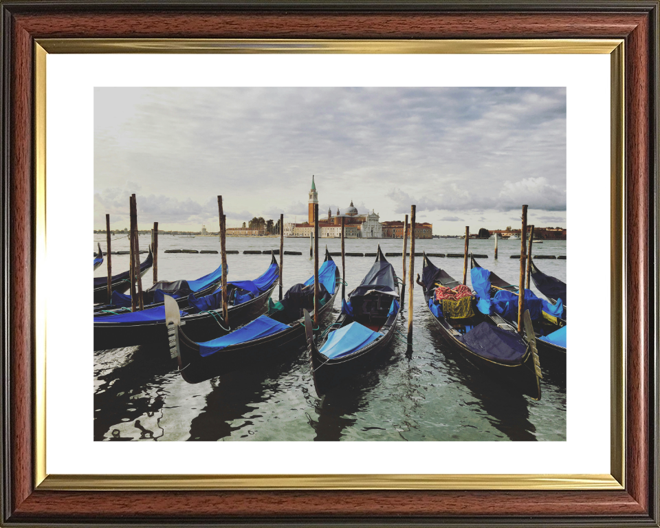 Gondolas Venice Italy Photo Print - Canvas - Framed Photo Print - Hampshire Prints