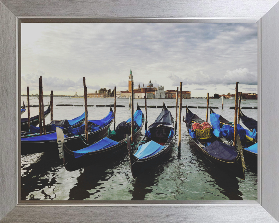 Gondolas Venice Italy Photo Print - Canvas - Framed Photo Print - Hampshire Prints