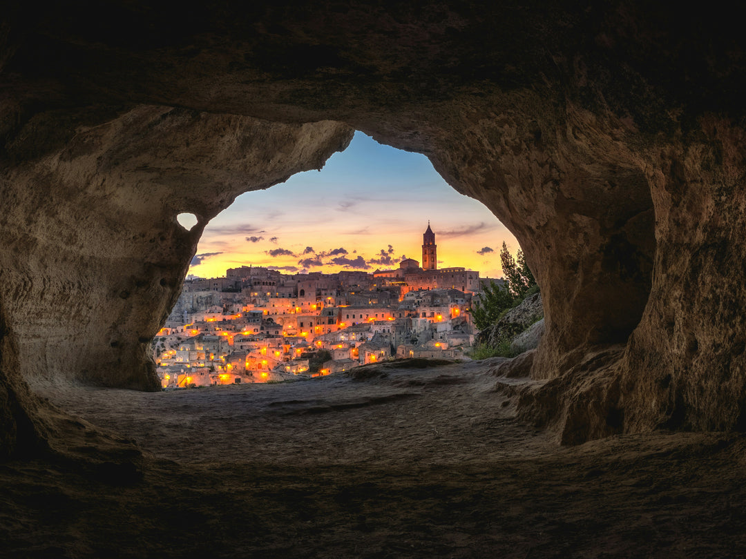 Inside a cave Matera Italy Photo Print - Canvas - Framed Photo Print - Hampshire Prints