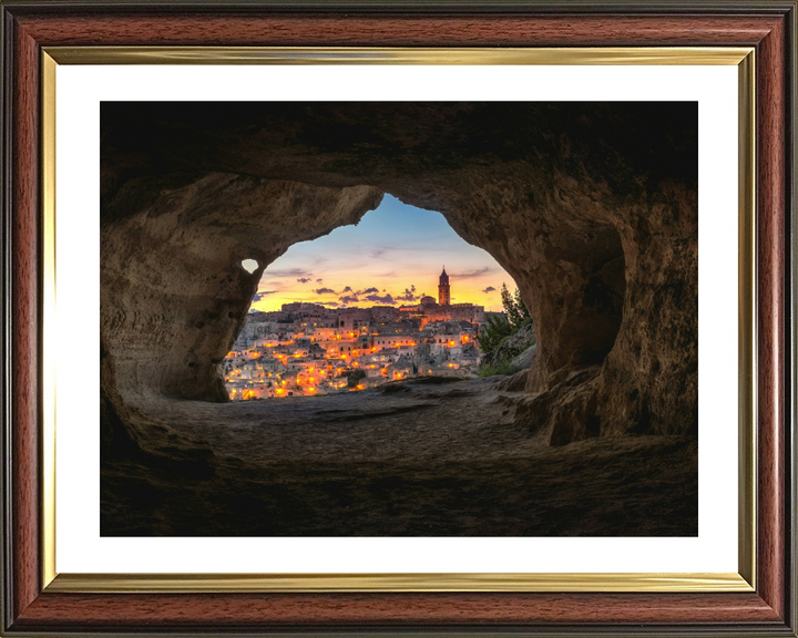 Inside a cave Matera Italy Photo Print - Canvas - Framed Photo Print - Hampshire Prints