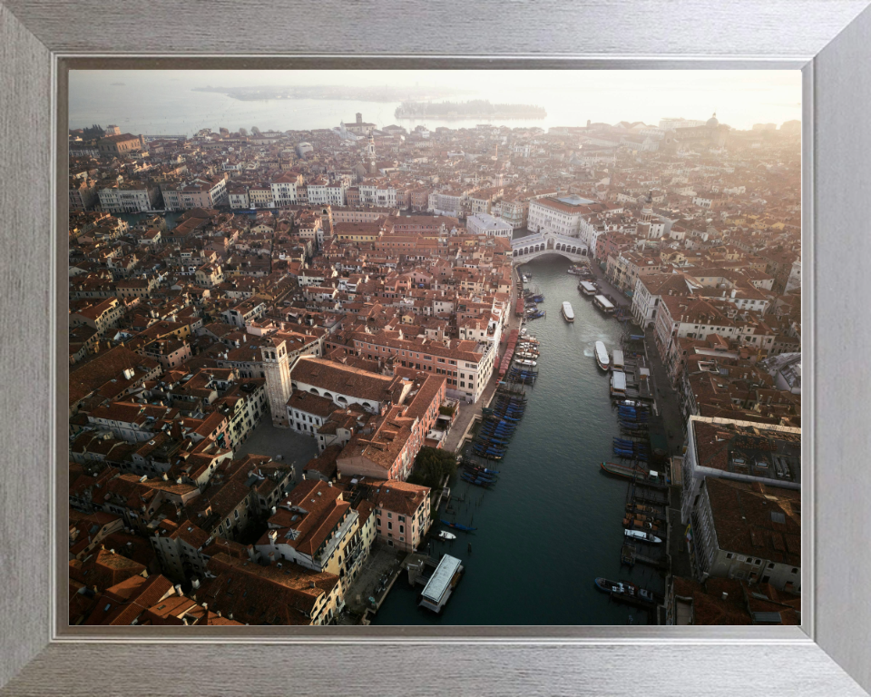 Aerial of Venice Italy at sunrise Photo Print - Canvas - Framed Photo Print - Hampshire Prints